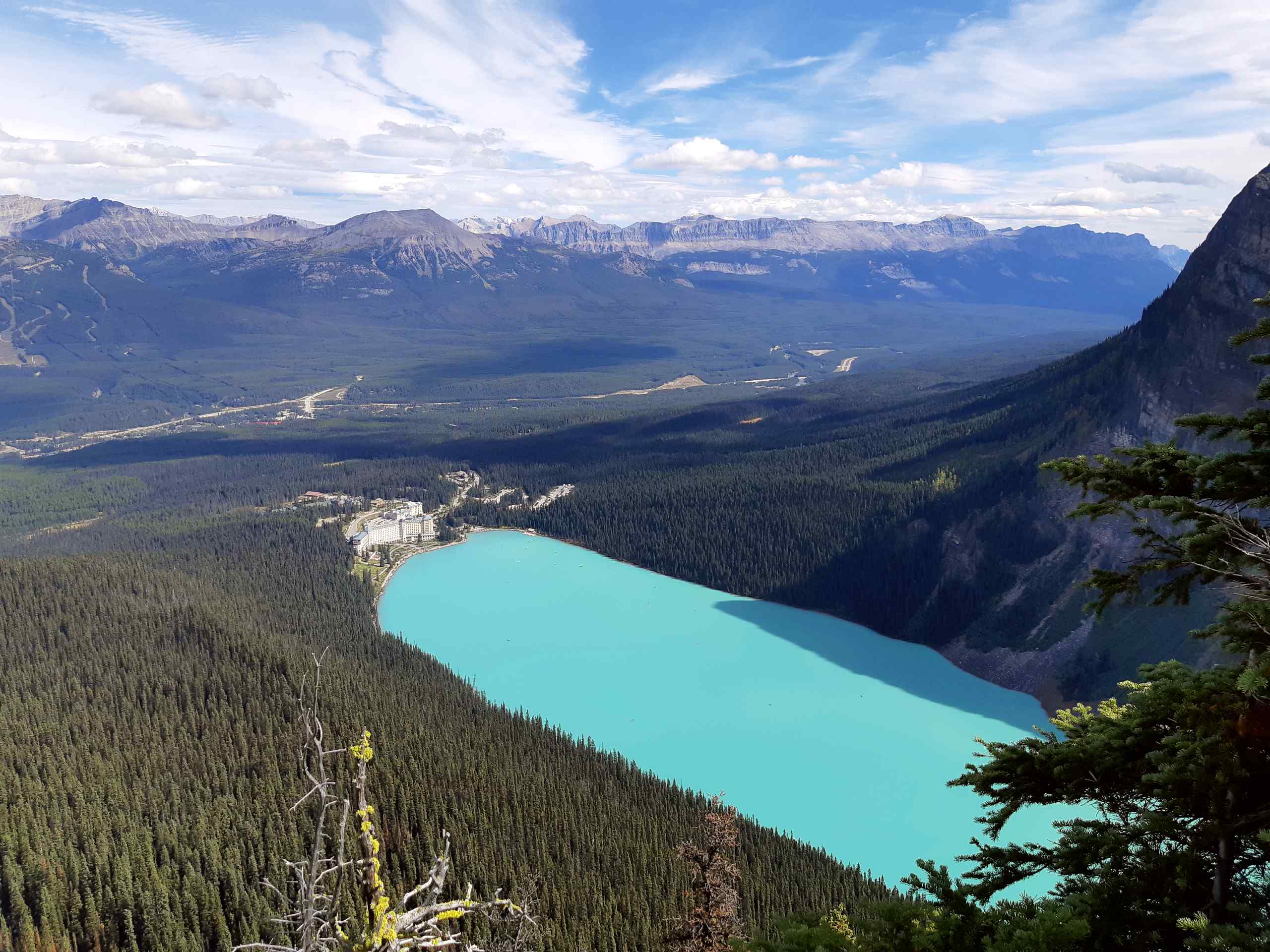 Big Beehive trail offers fantastic views around Lake Louise and it's especially stunning in fall