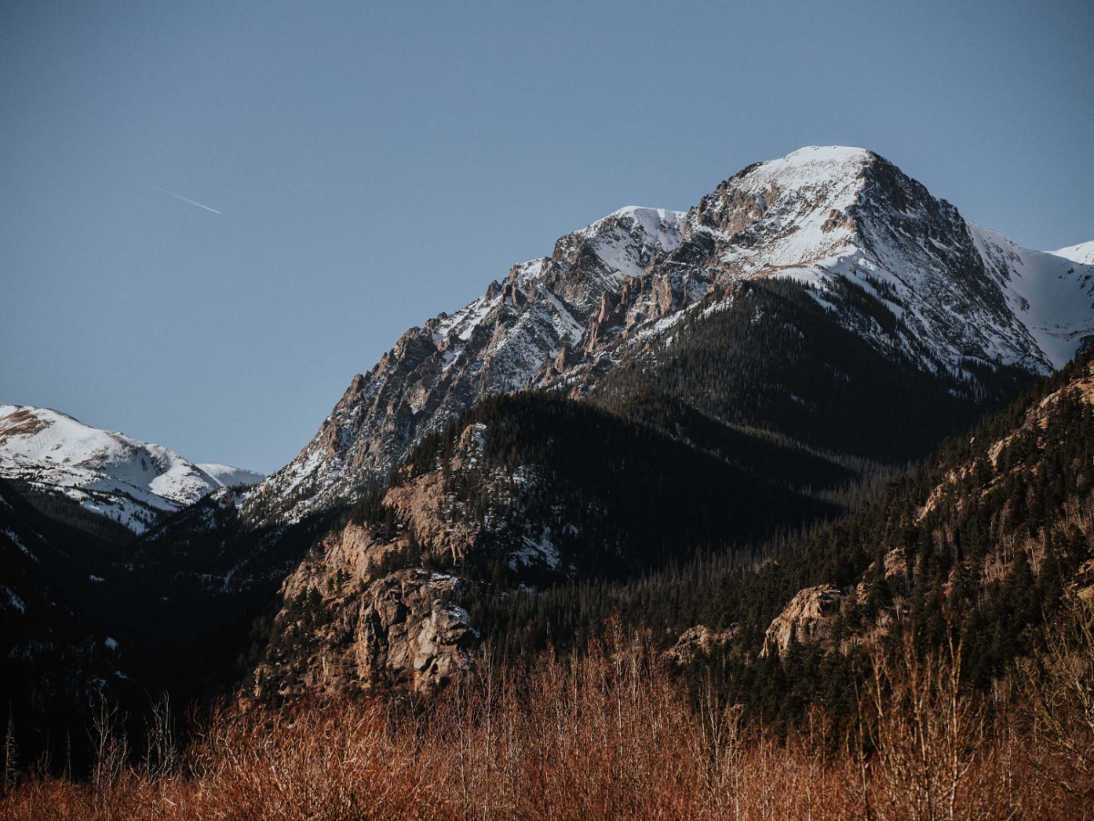 Rocky Mountain National Park peaks.