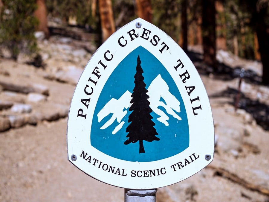 Sign on Pacific Crest Trail