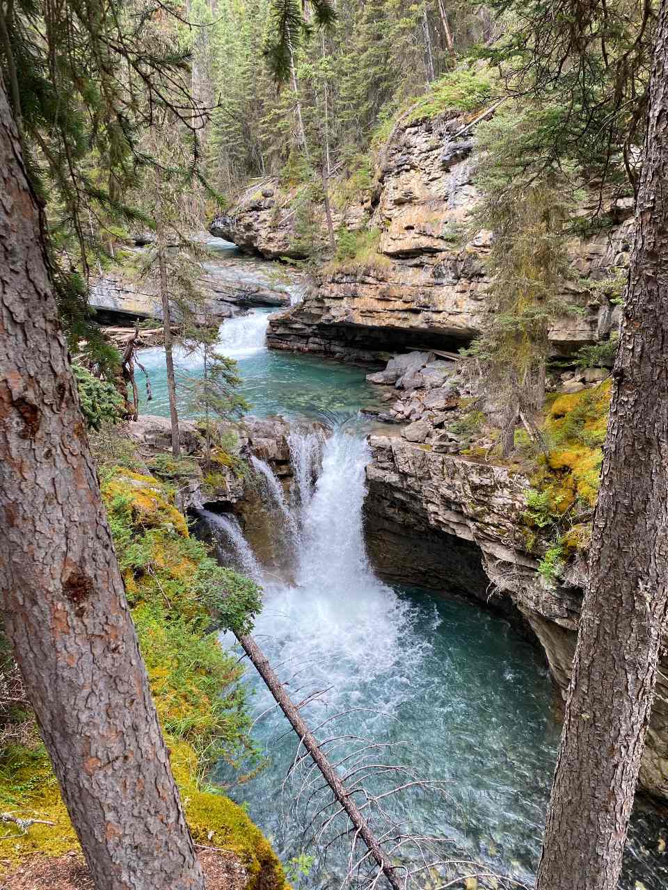 01-johnston canyon hike-waterfall image