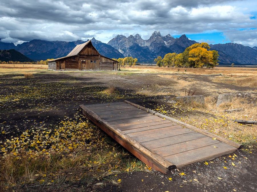 Visiting Mormon Row is a must-do while hiking in Grand Teton National Park