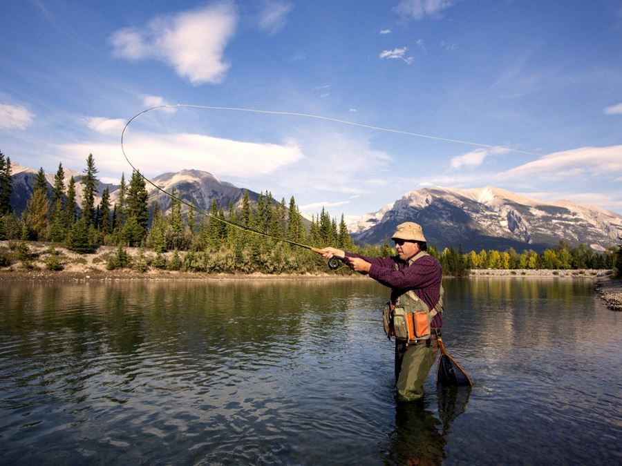 Fly Fishing is one of the best attractions in Canmore