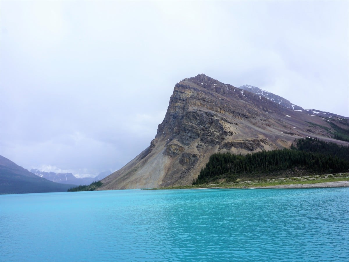 Crowfoot Mountain on the Bow Glacier Falls Hike from the Icefields Parkway near Banff National Park