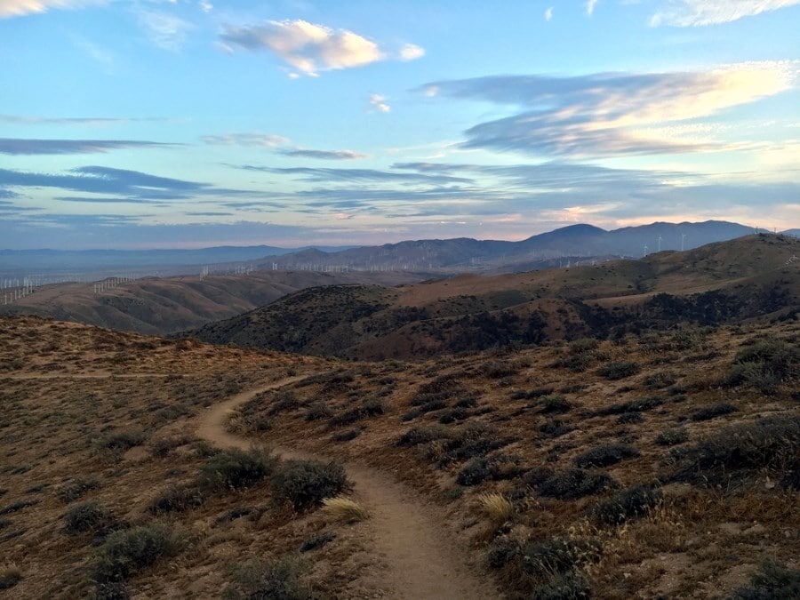 Sunset Near Tehachapi on a Pacific Crest Trail