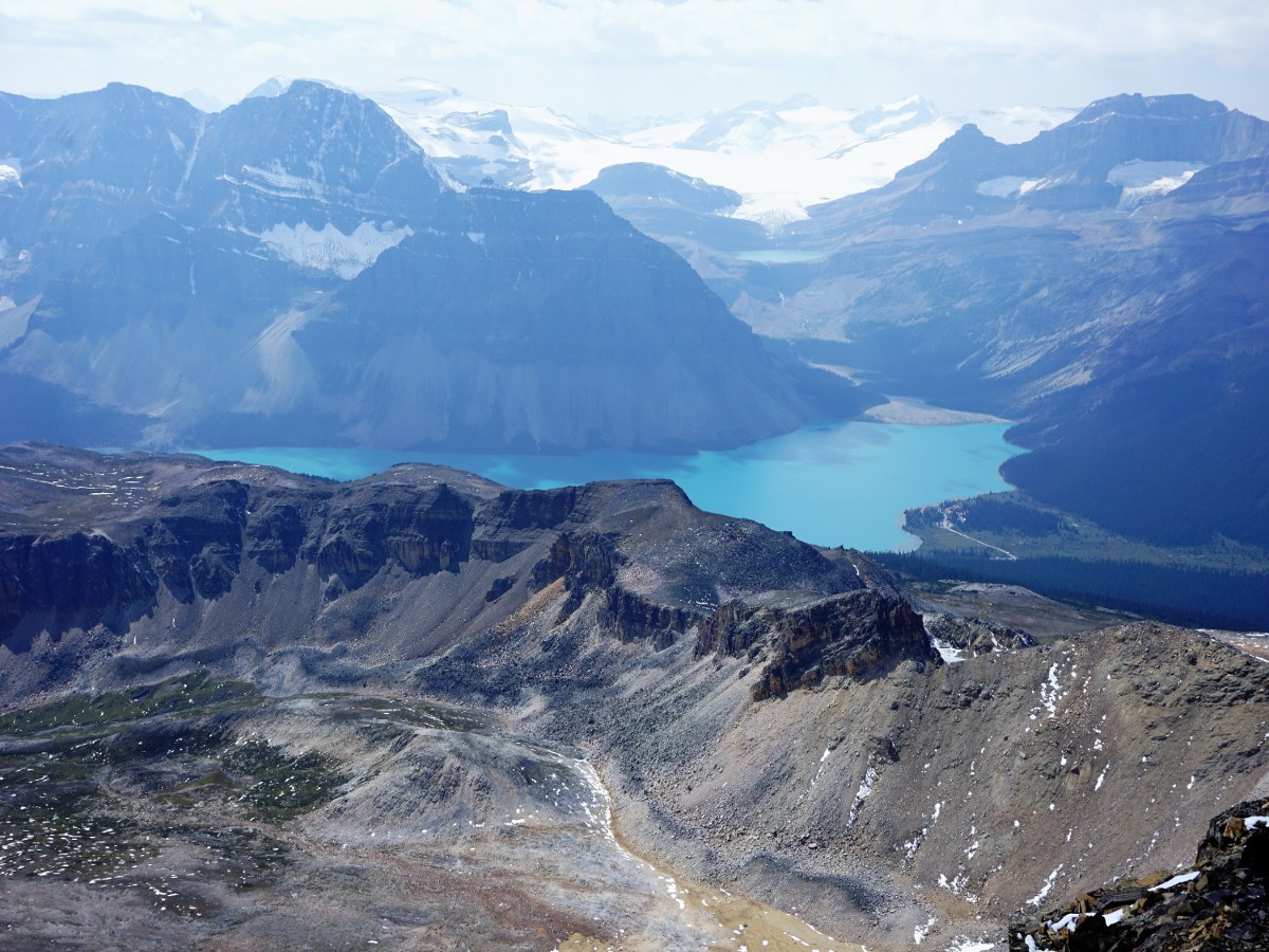 Helen Lake and Cirque Peak Hike near the Icefields Parkway has amazing views of Bow Lake