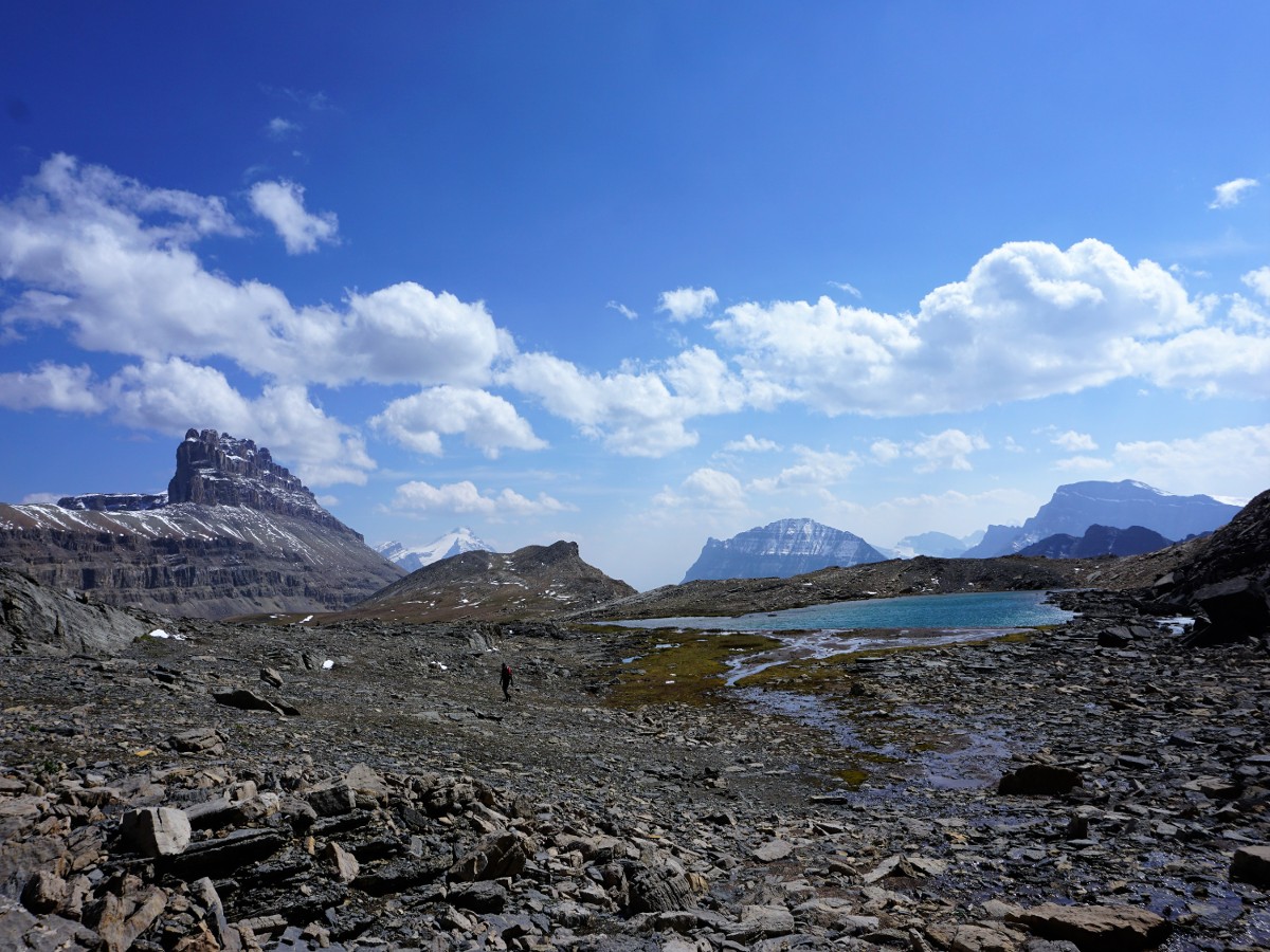 Stunning views from the Helen Lake and Cirque Peak Hike from the Icefields Parkway near Banff National Park