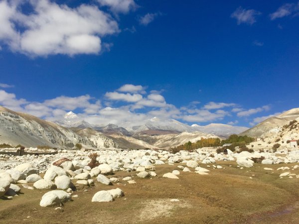 Rocks near Lo Manthang on the Upper Mustang Trail trek
