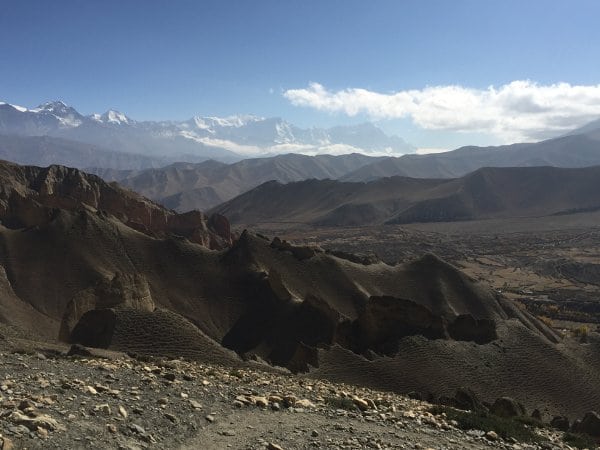 Views from the Upper Mustang Trail trek near Lo Manthang