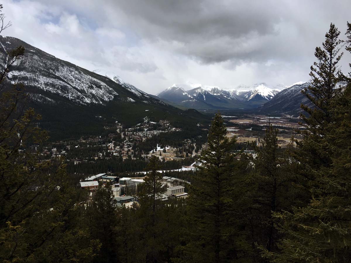 Views from the top of the Tunnel Mountain Hike in Banff, Alberta