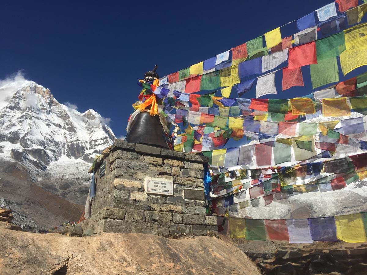 Prayer flags on the Annapurna Basecamp trail