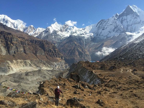 Beautiful scenery on the Annapurna Basecamp hike