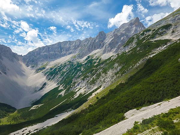 Halltal hike in Innsbruck, Austria has amazing views of the valley