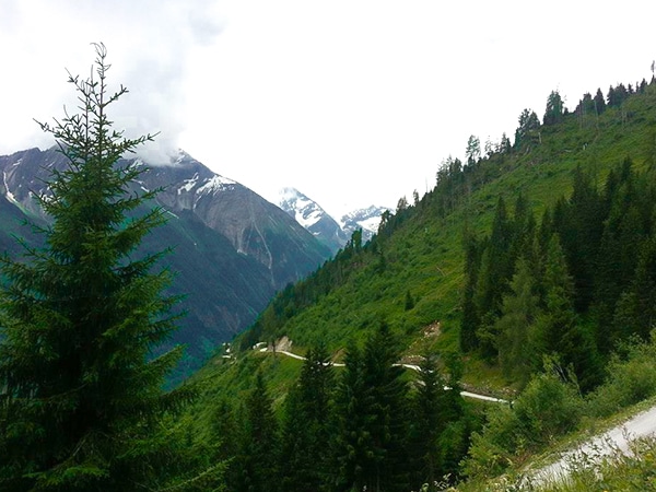 Scenery from the Glocknerblick hike in Zell am See and Kaprun Valley, Austria