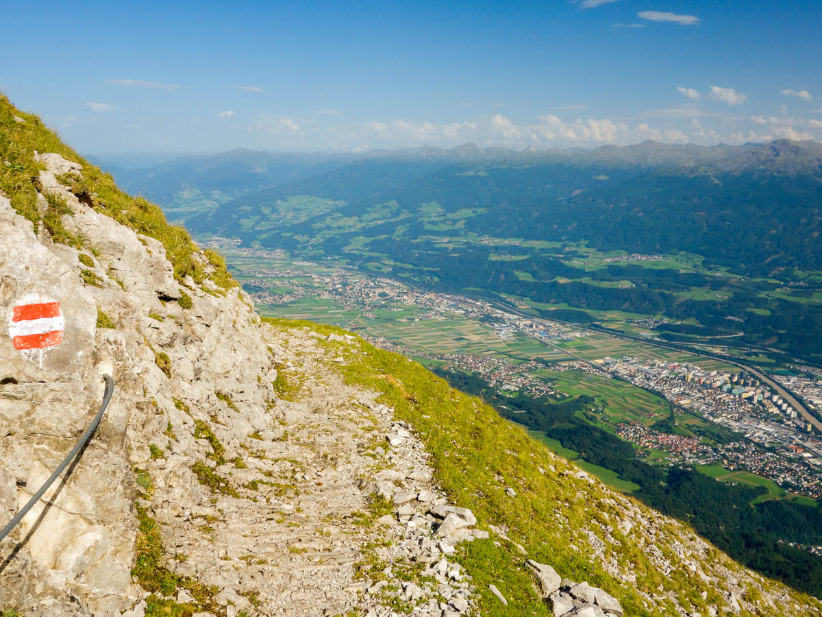 Panorama from the Goetheweg Hike in Innsbruck, Austria