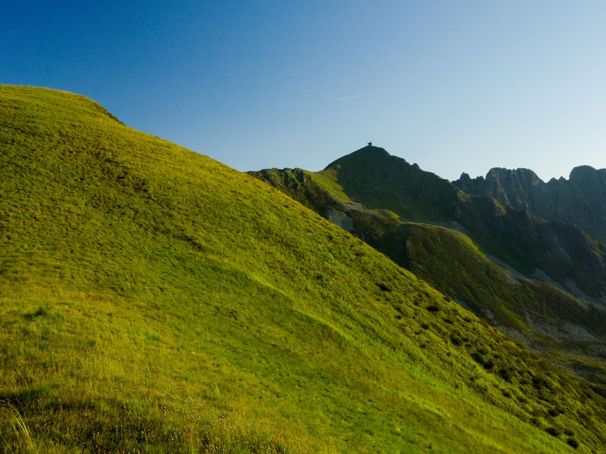 Peak view on the Kellerjoch Loop Hike in Innsbruck, Austria