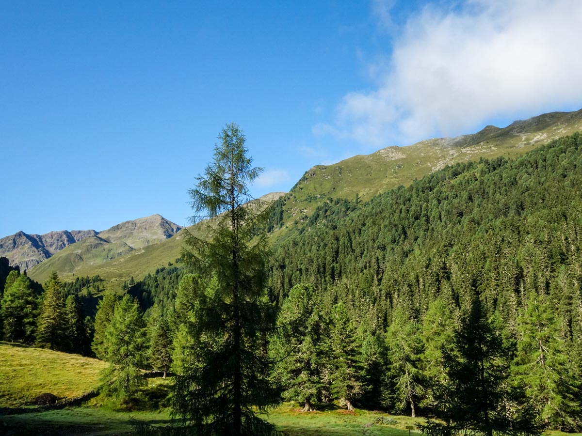 Looking west from the Kemater Alm Hike in Innsbruck, Austria