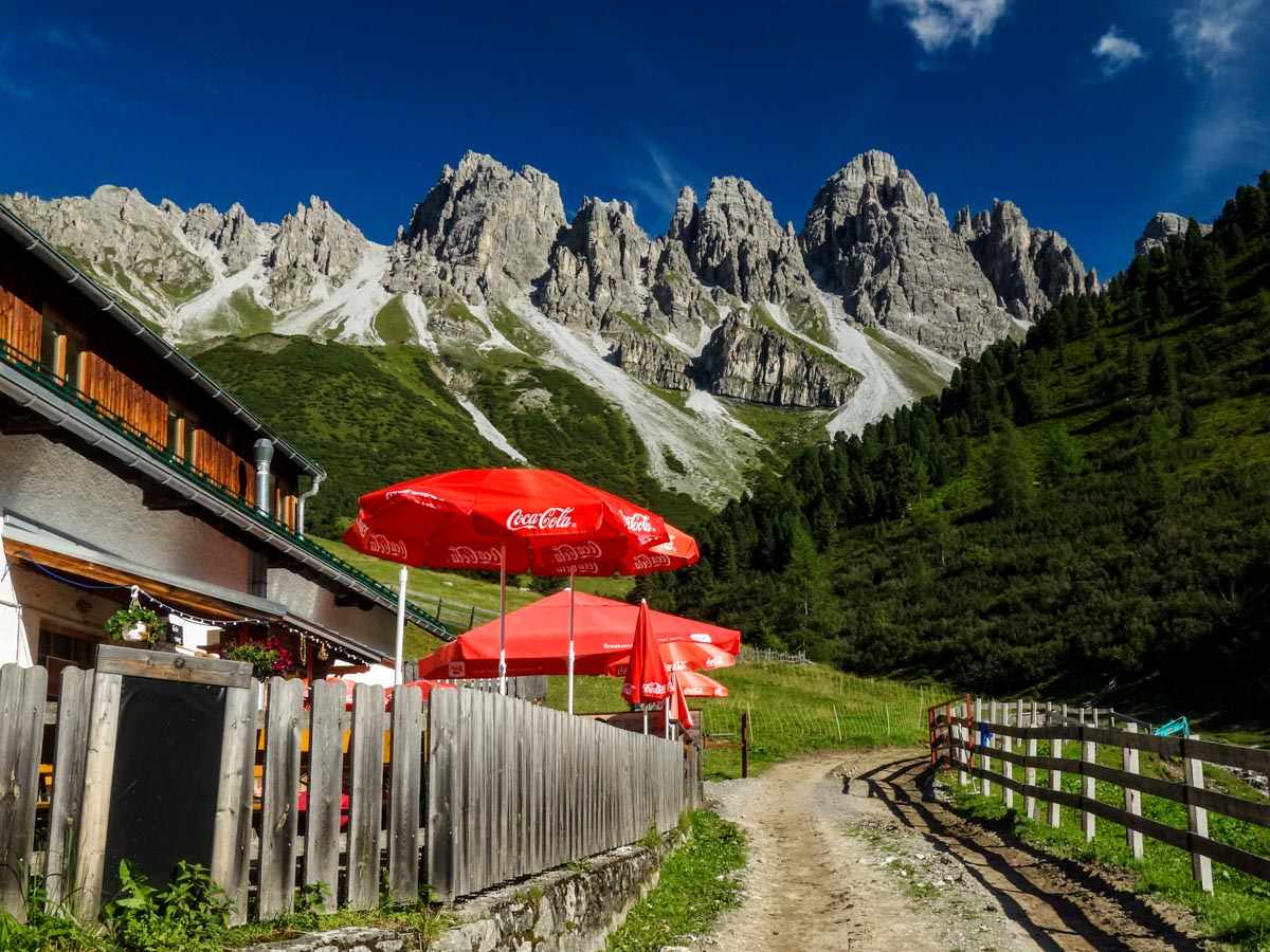 Restaurant on the Kemater Alm Hike in Innsbruck, Austria