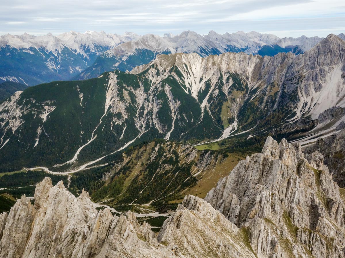 Beautiful views from the Reither Spitze Hike in Innsbruck, Austria