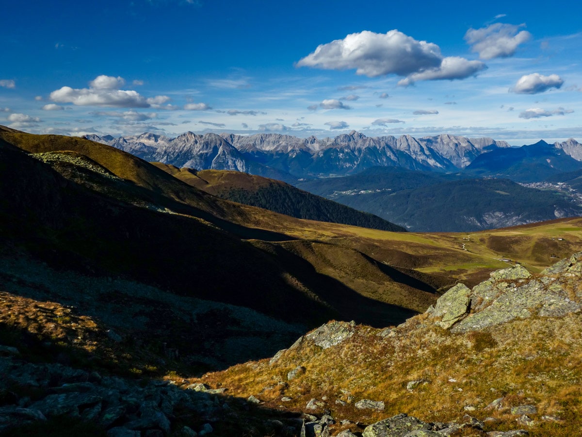 Slopes of Rosskogel on Sellraintaler Höhenweg Hike in Innsbruck, Austria