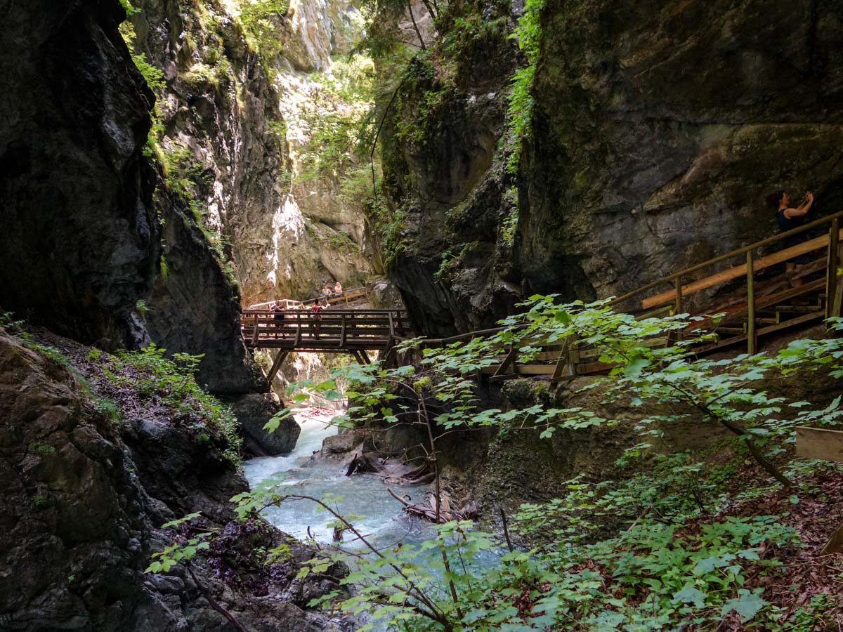 Streams on the Wolfsklamm Hike in Innsbruck, Austria