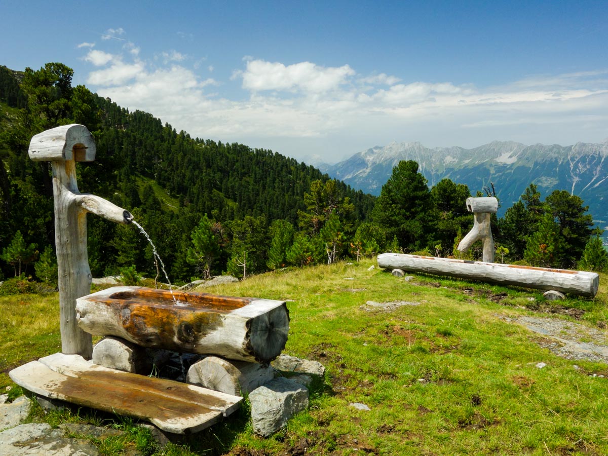 Water on the Zirbenweg Hike in Innsbruck, Austria