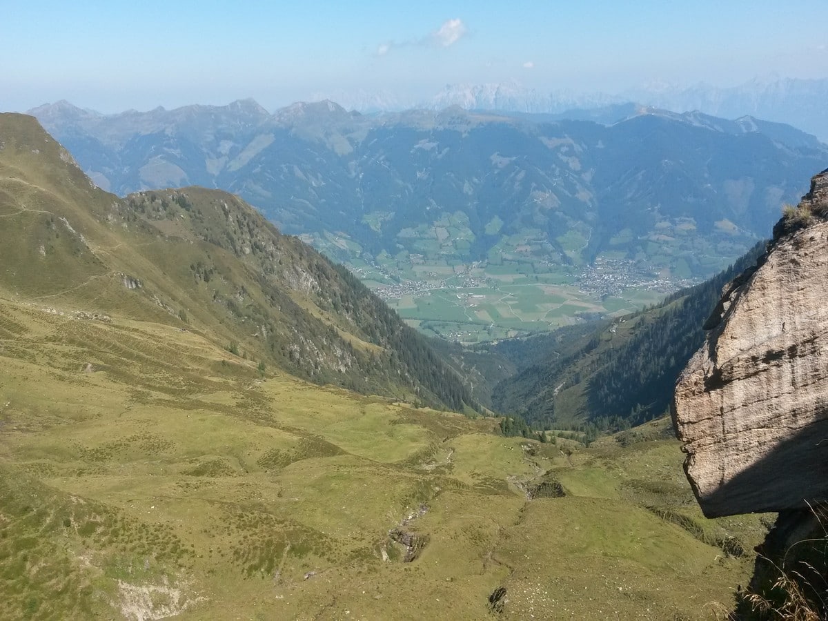 Valley views from the Alexander-Enzinger Trail Hike in Zell am See - Kaprun, Austria