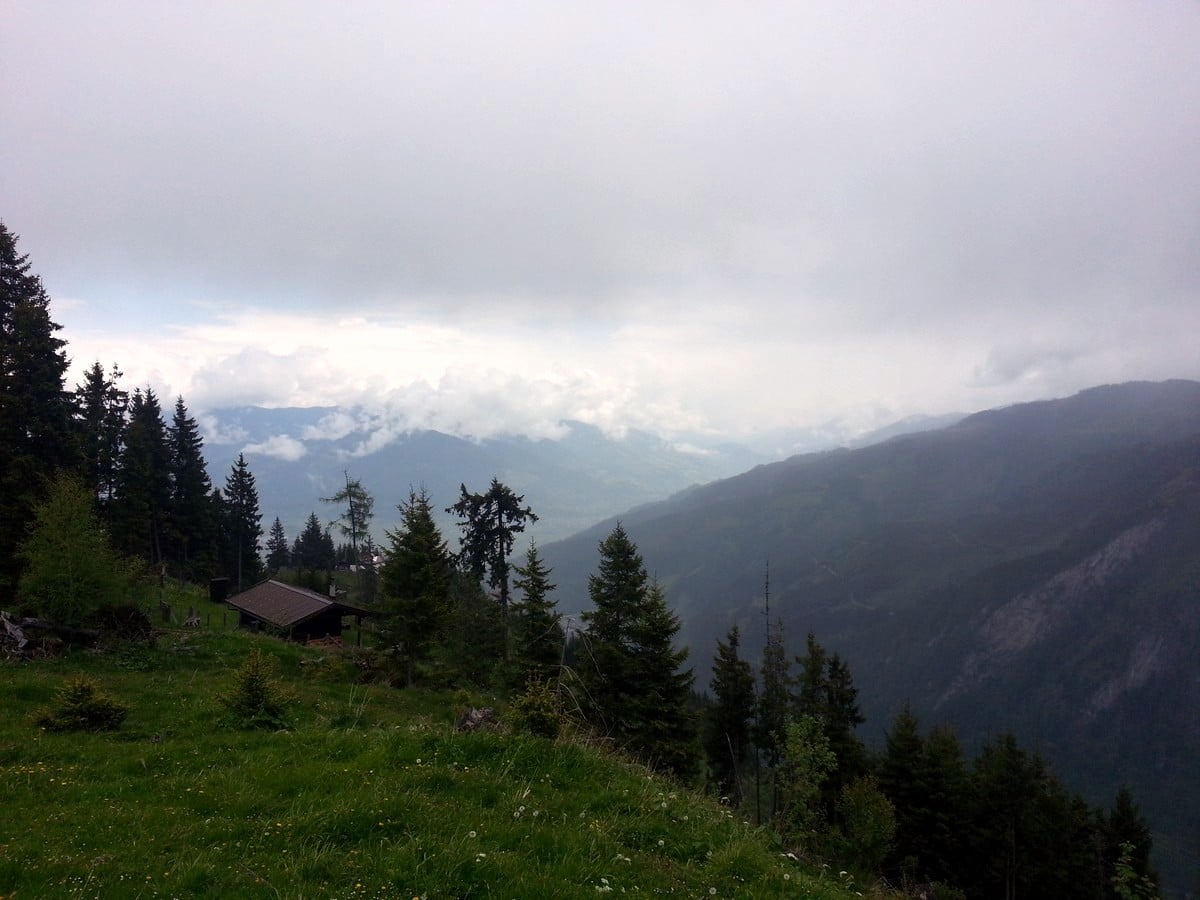 Piesendorf from the Maiskogel Forest Route Hike in Zell am See - Kaprun, Austria