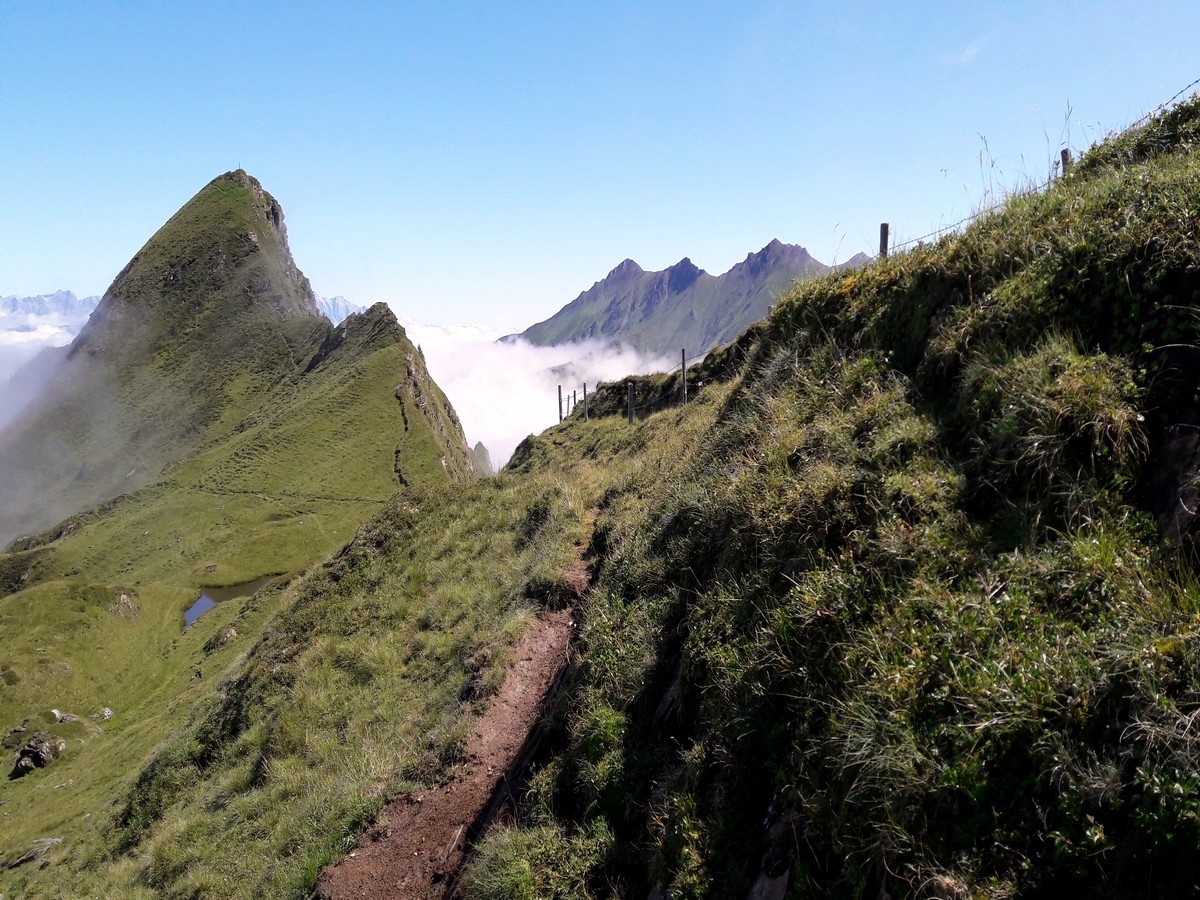 Trail towards the peak on the Glacier lake & Gaisstein Hike in Zell am See - Kaprun, Austria