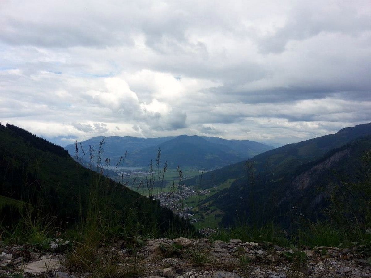 Zell am See from Jetzbachsteig on the Glocknerblick via Jetzbachsteig Hike in Zell am See - Kaprun, Austria