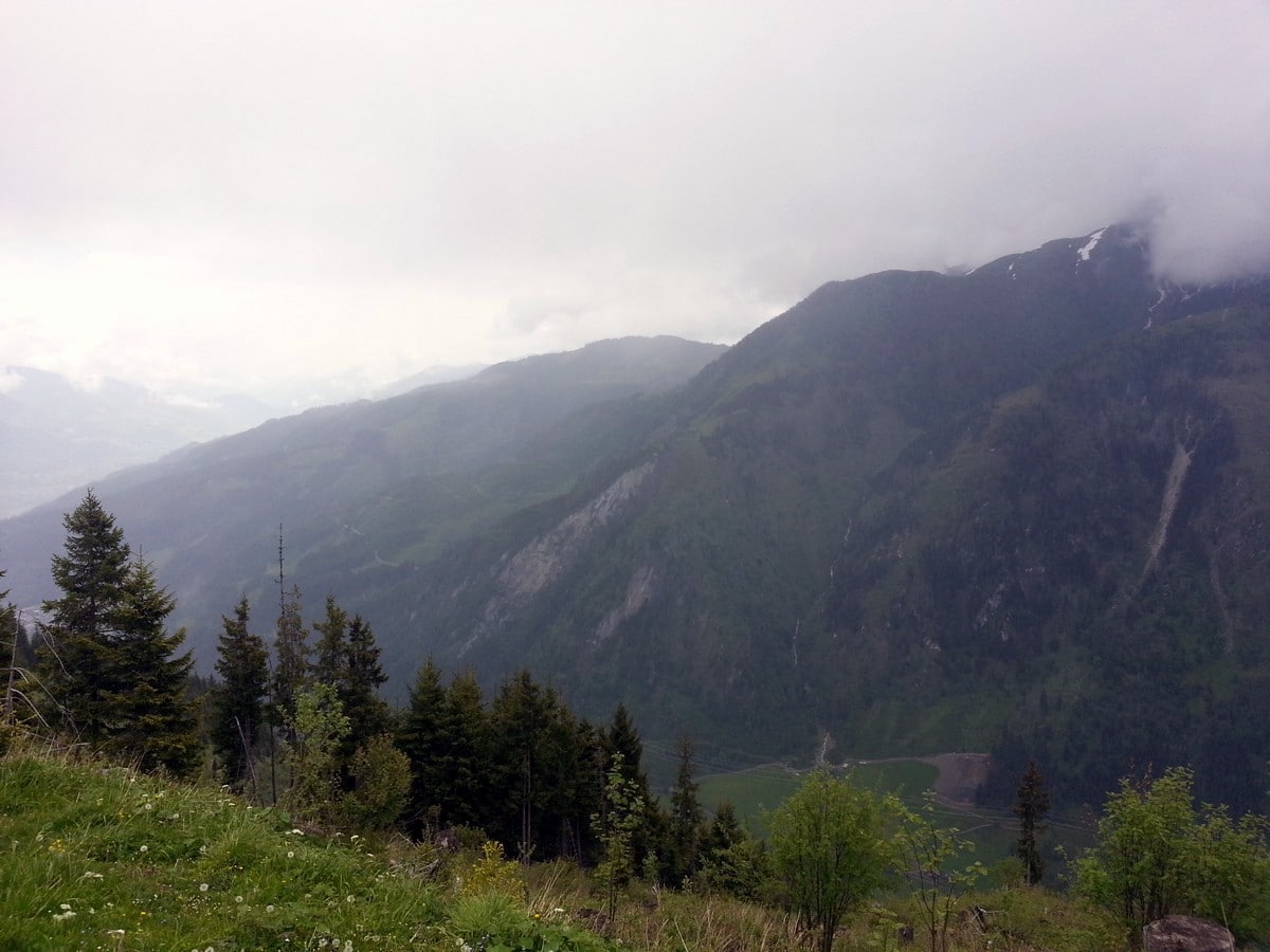 Climbing up to Glocknerblick on the Glocknerblick via Jetzbachsteig Hike in Zell am See - Kaprun, Austria