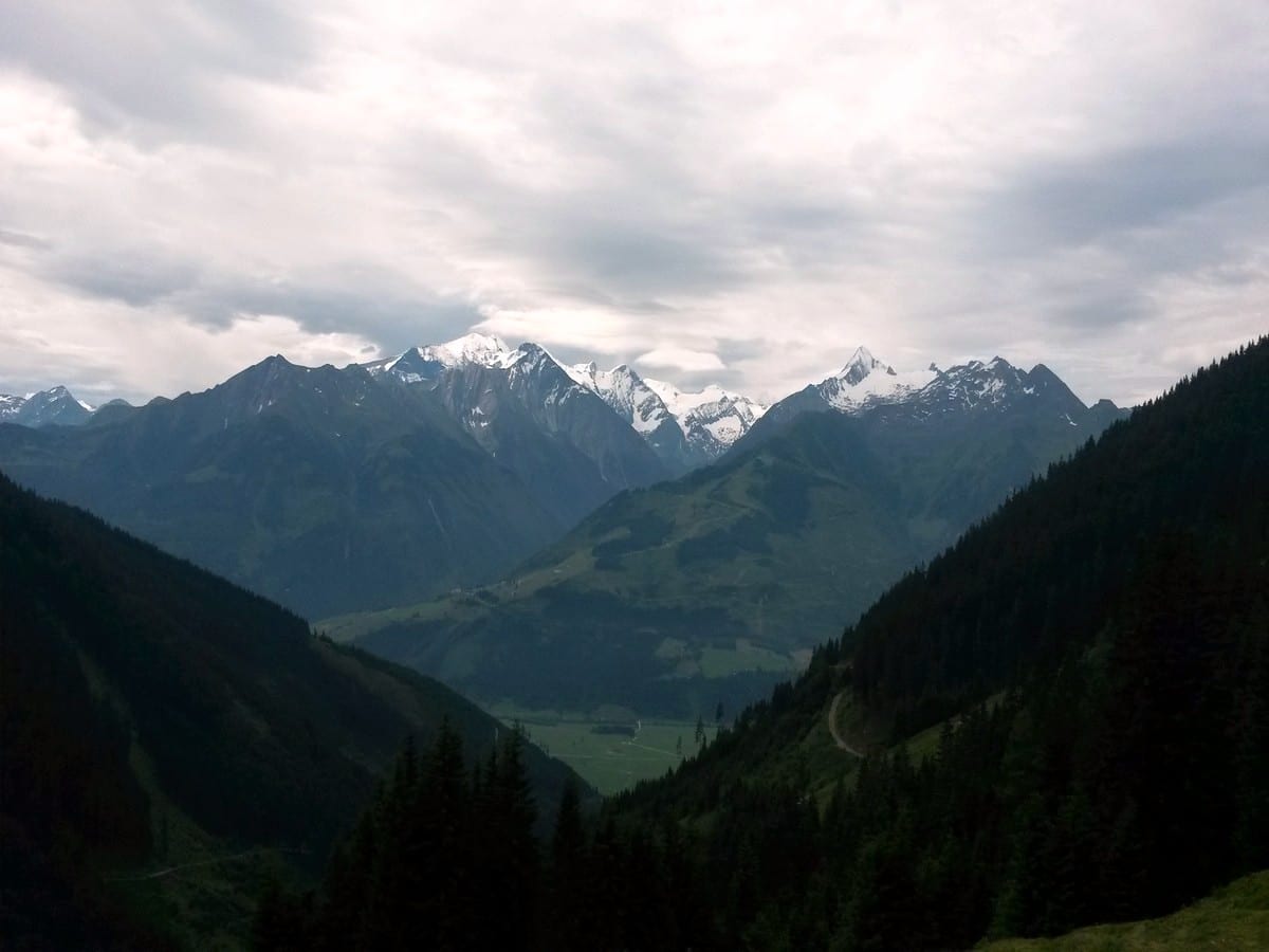 View from Kitzsteinhorn on the Pinzgau Hut Loop Hike in Zell am See - Kaprun, Austria