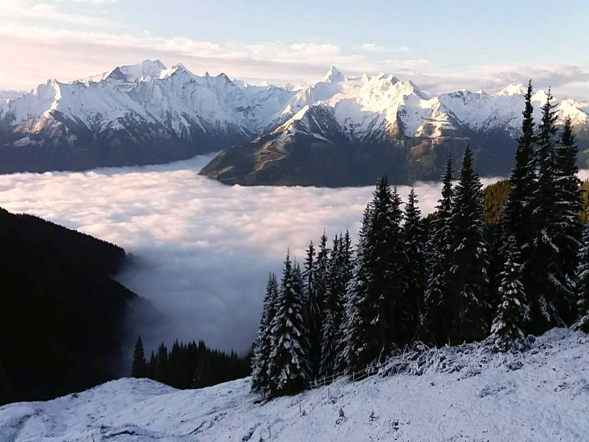 End of season views from the hut on the Pinzgau Hut Loop Hike in Zell am See - Kaprun, Austria