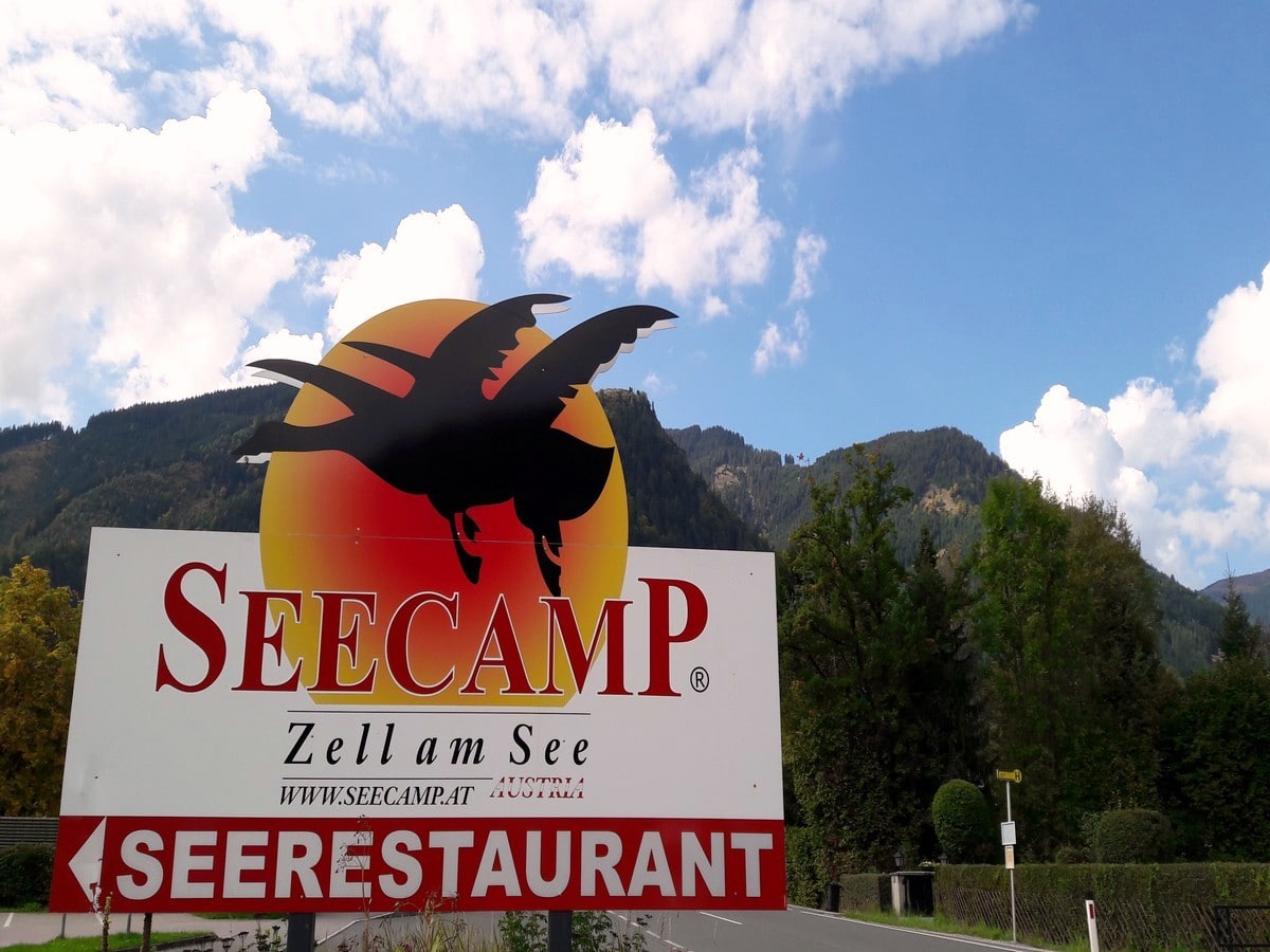 Seecamp for a good break on the Zeller Lake Loop Hike in Zell am See - Kaprun, Austria