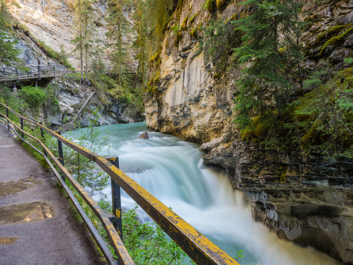 Views from the Johnston Canyon Hike near Banff, the Canadian Rockies