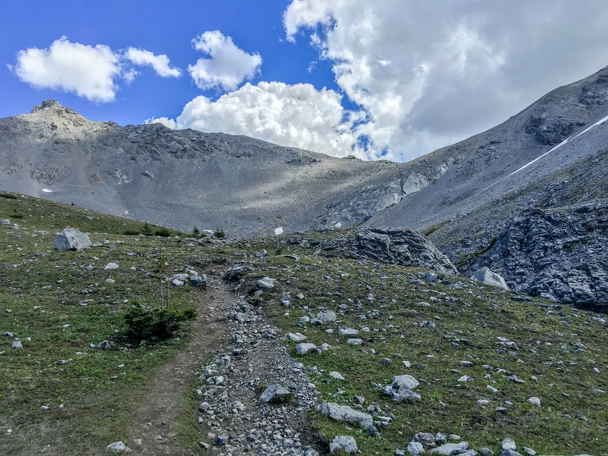 Path of the Buller Pass Hike from Smith-Dorrien Trail in Kananaskis, near Canmore