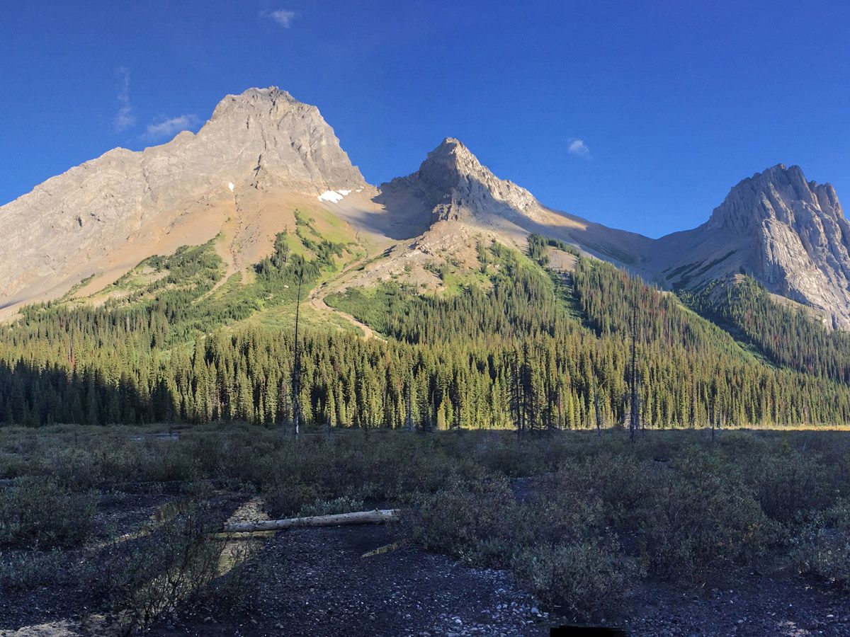 Great scenery from the Burstall Pass Hike on Smith-Dorrien trail in Kananaskis, near Canmore