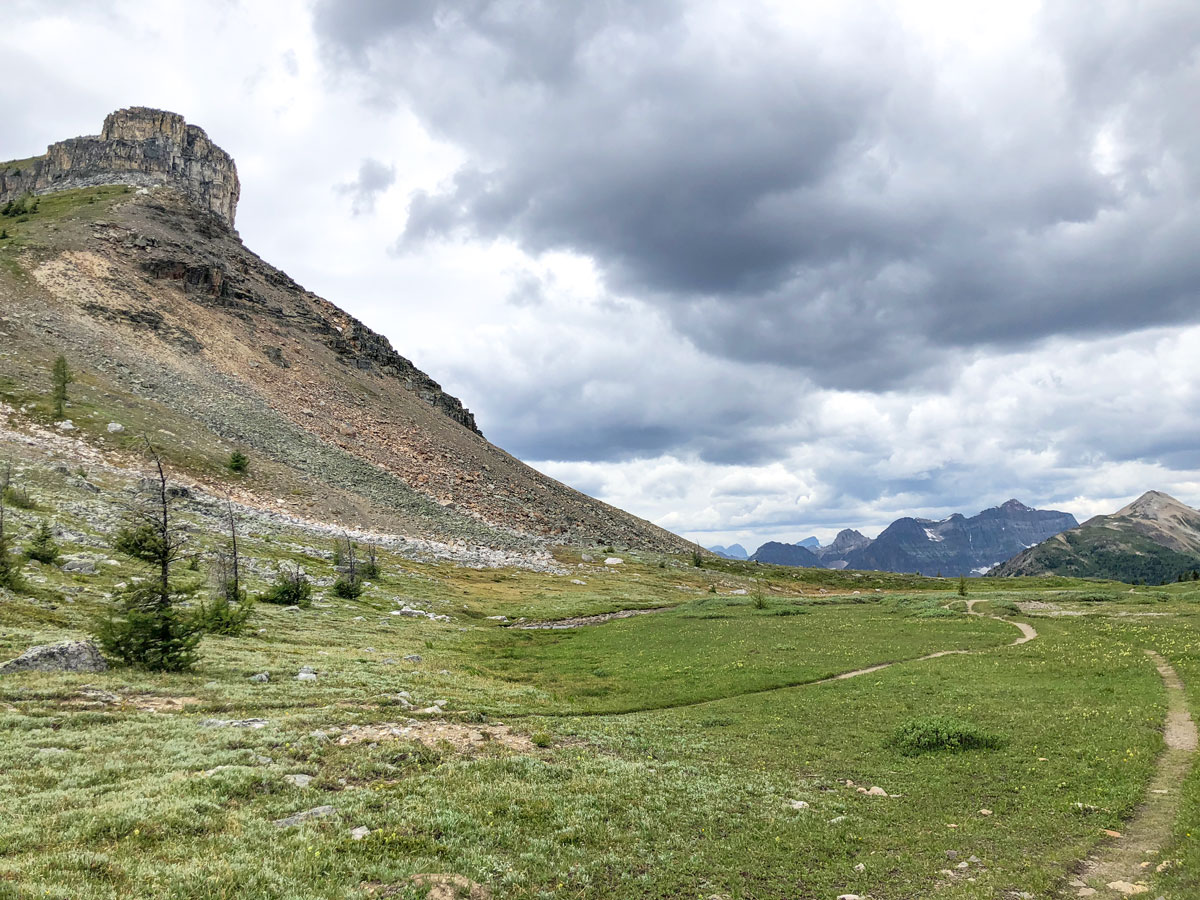 Beautiful walk on the Citadel Pass Hike in Banff National Park