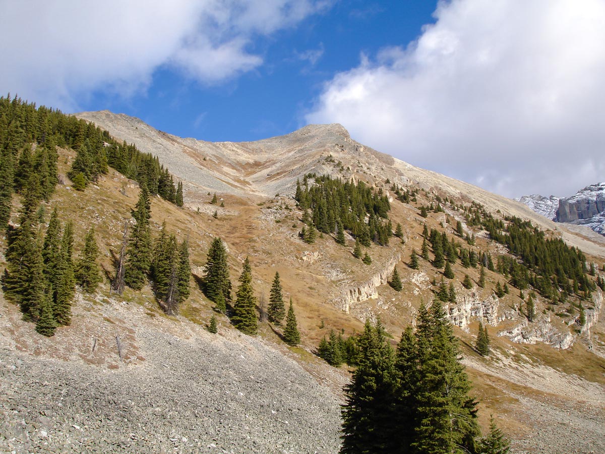 Cliffs on the Cascade Amphitheatre Hike near Banff, Alberta