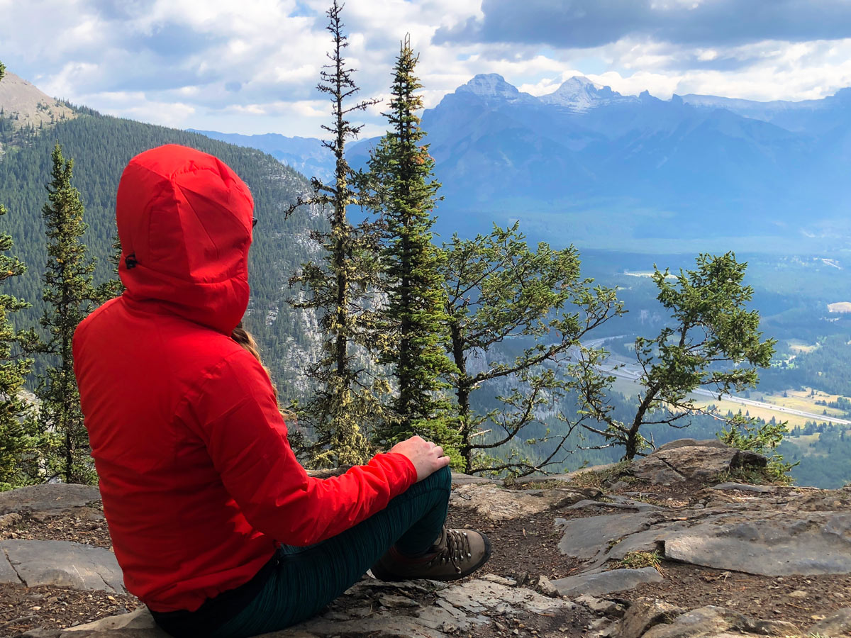 Beautiful views from the Stoney Squaw Hike near Banff, Alberta