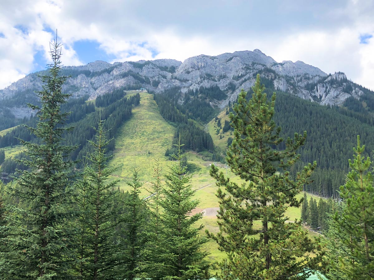 Mt Norquay Ski Hill from the Stoney Squaw Hike near Banff, Alberta