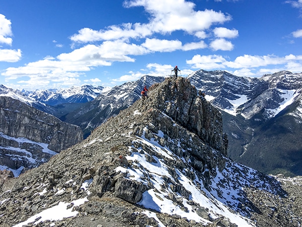 Scenery from the Ha Ling Peak hike in Canmore, the Canadian Rockies