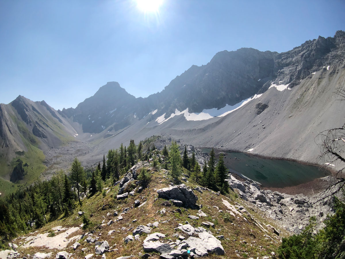 Lakes on the Black Prince Lakes and Cirque Hike near Smith-Dorrien Trail in Kananaskis, near Canmore