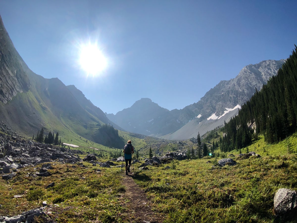 Trail of the Black Prince Lakes and Cirque Hike near Smith-Dorrien Trail in Kananaskis, near Canmore