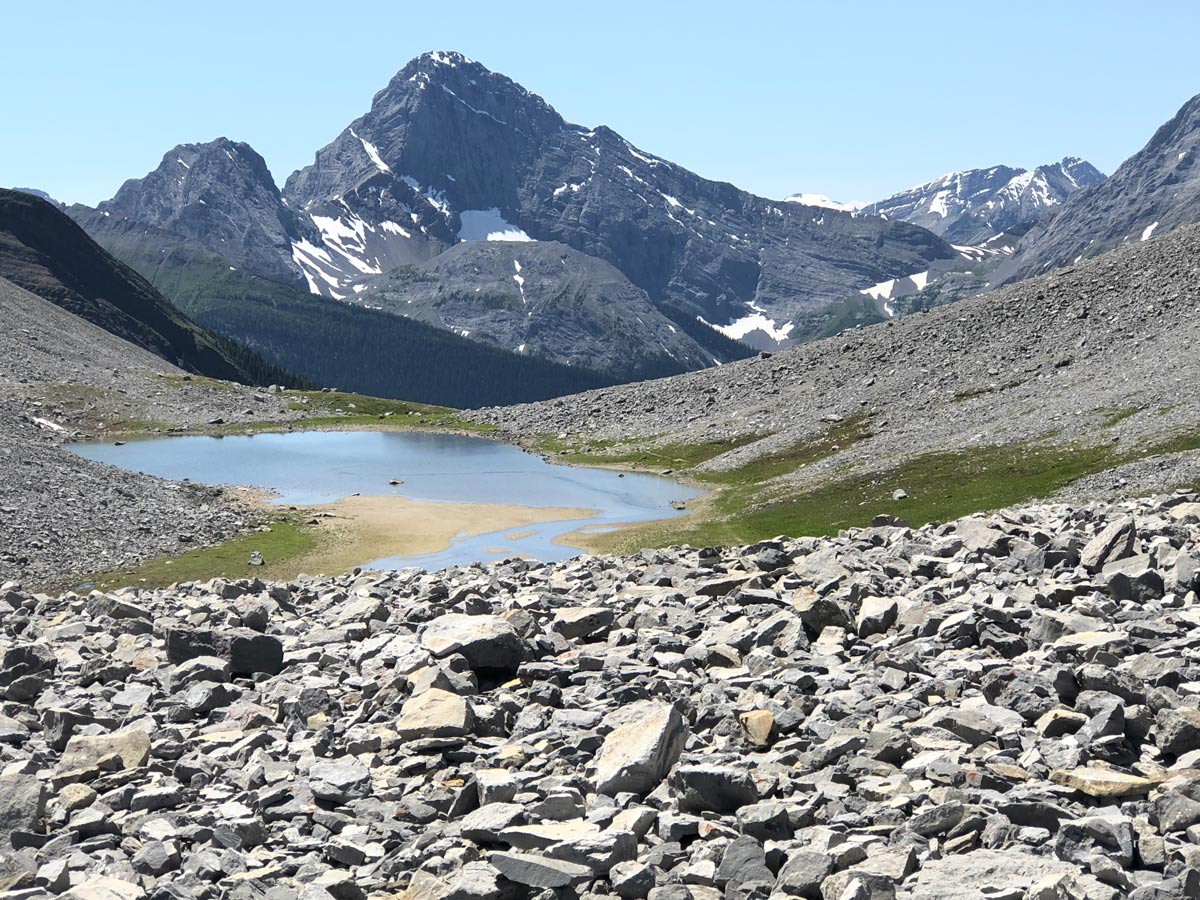 Stunning views from the Rummel Pass Hike near Smith-Dorrien Trail in Kananaskis, near Canmore