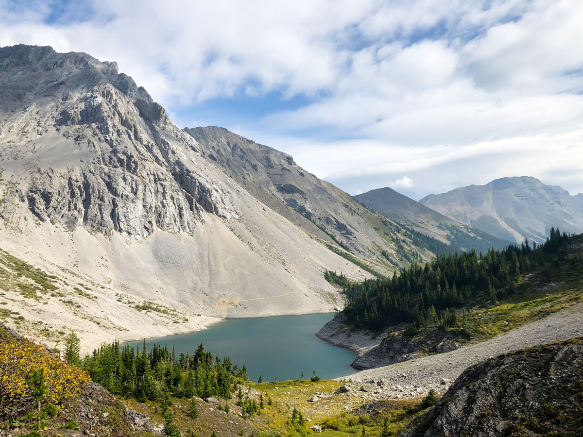 Lower Galatea Lake on the Lillian and Galatea Lakes Hike in Kananaskis, near Canmore