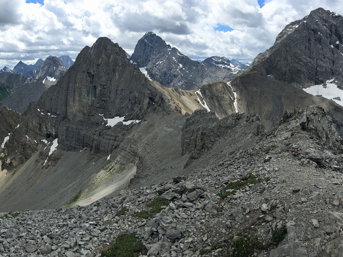 Views from the top of the Tent Ridge Horseshoe Hike near Smith-Dorrien Trail in Kananaskis, near Canmore