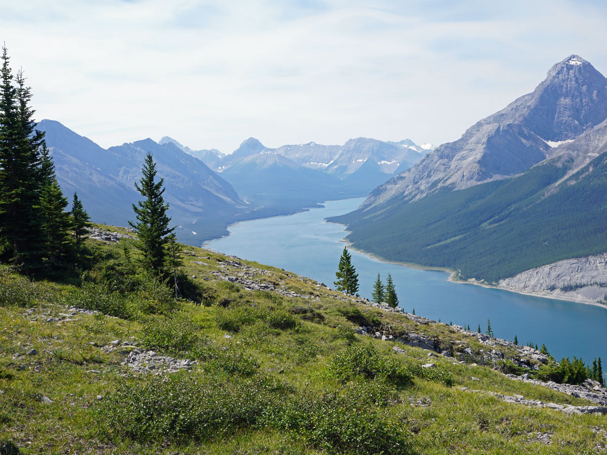 Trail views on the Windtower Hike near Smith-Dorrien Trail in Kananaskis, near Canmore