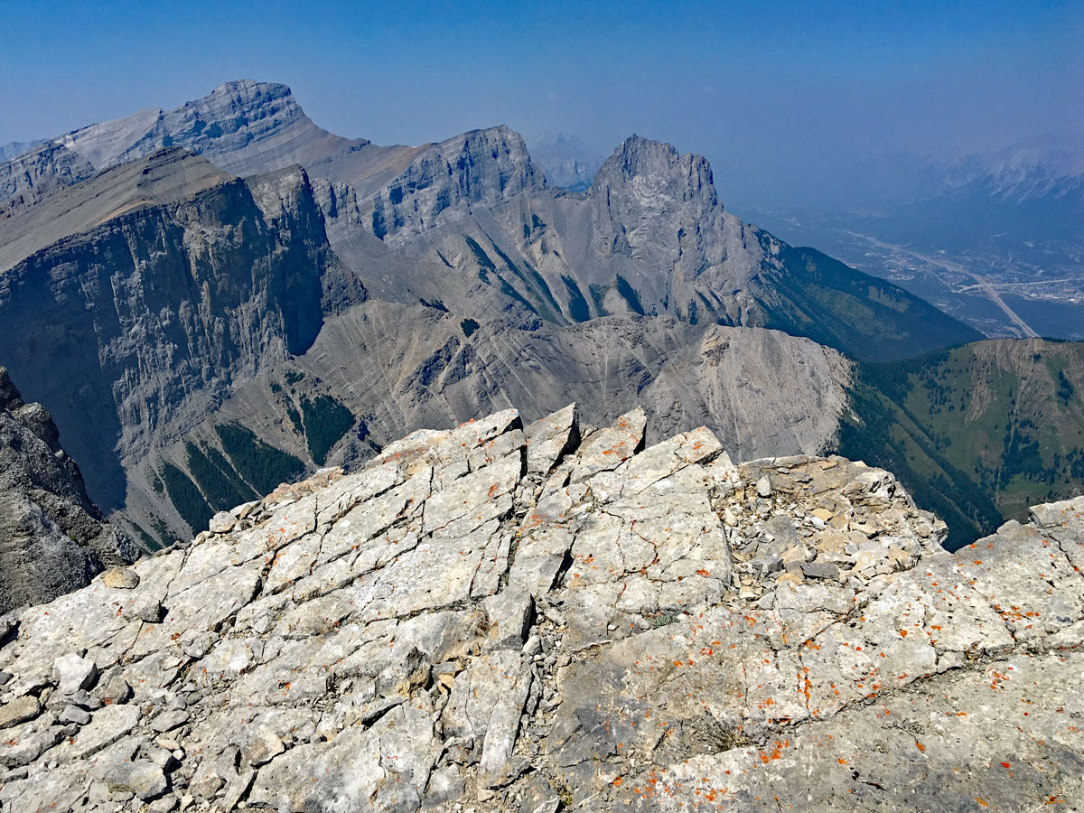 Canmore views from the Windtower Hike near Smith-Dorrien Trail in Kananaskis, near Canmore