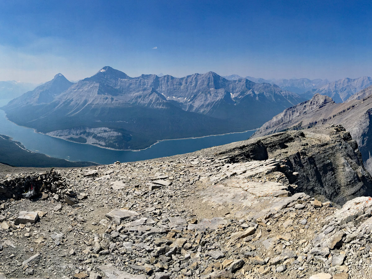 View from the top of the Windtower Hike near Smith-Dorrien Trail in Kananaskis, near Canmore