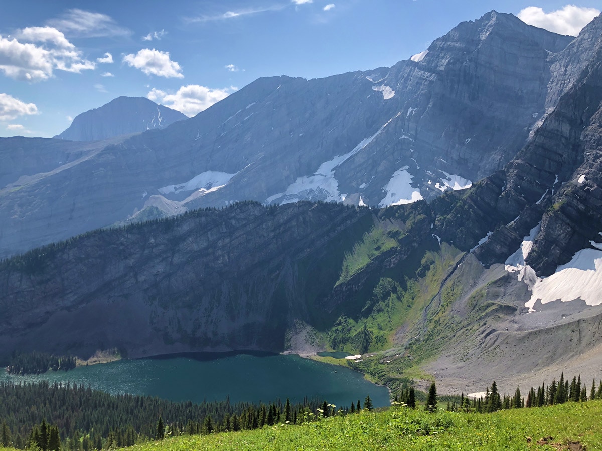 Trail down the Sarrail Ridge via Rawson Lake Hike in Kananaskis, near Canmore